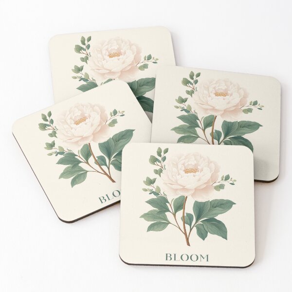 Item preview, BLOOM – Single Rose Illustration Minimal Floral Design designed and sold by BobaBunny76.