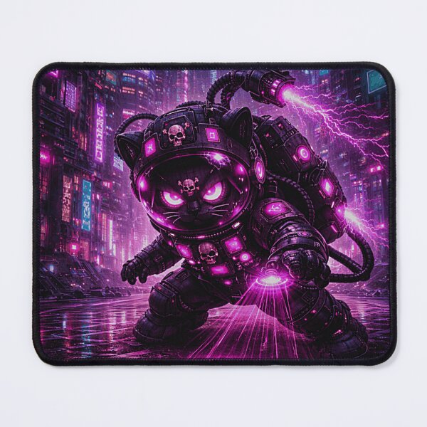 Item preview, Silver - Cyber Pulse Cat designed and sold by FontheadArt.