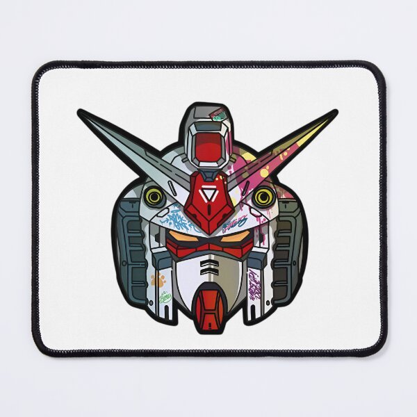 Item preview, Gundam Head – Futuristic Robot Graffiti Helmet Illustration designed and sold by Dyan4.