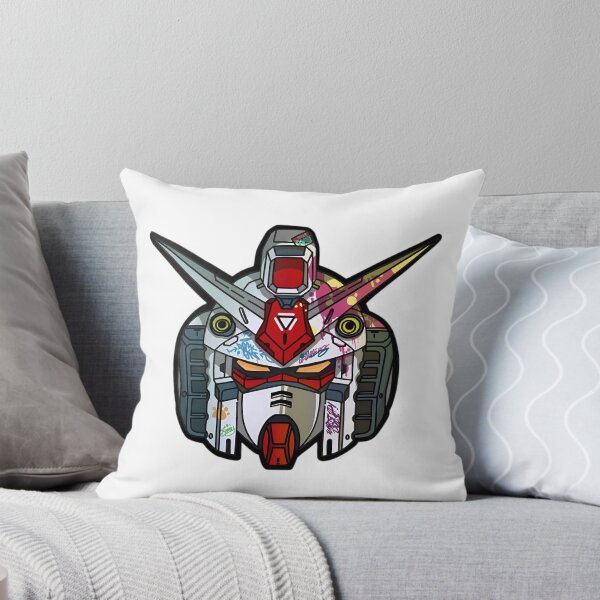 Item preview, Gundam Head – Futuristic Robot Graffiti Helmet Illustration designed and sold by Dyan4.