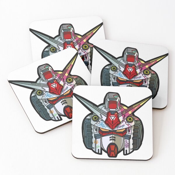 Item preview, Gundam Head – Futuristic Robot Graffiti Helmet Illustration designed and sold by Dyan4.