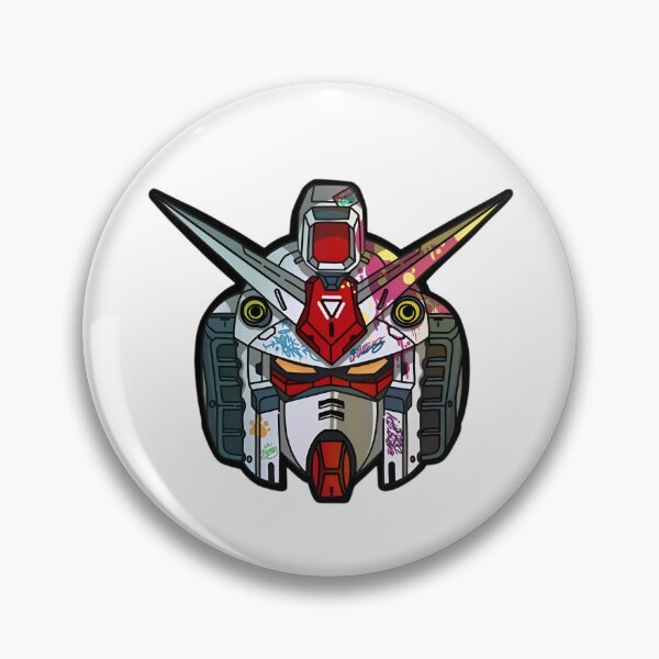 Artikelvorschau, Gundam-Kopf – Futuristische Roboter-Graffiti-Helm-Illustration entworfen und verkauft von Dyan4.