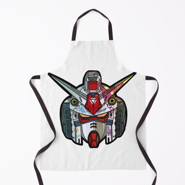 Item preview, Gundam Head – Futuristic Robot Graffiti Helmet Illustration designed and sold by Dyan4.