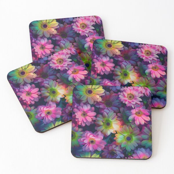 Item preview, Neon floral flowery print designed and sold by dcrc.