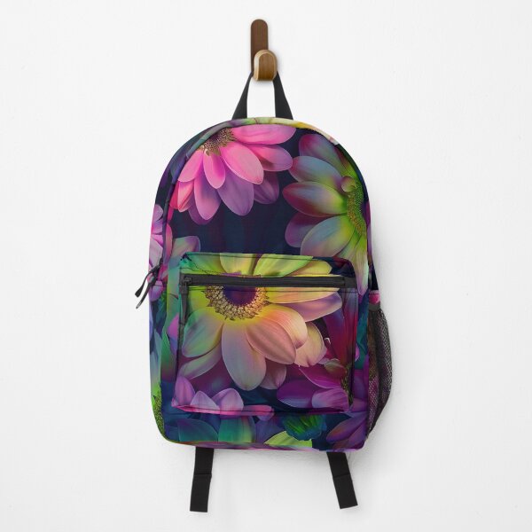 Item preview, Neon floral flowery print designed and sold by dcrc.