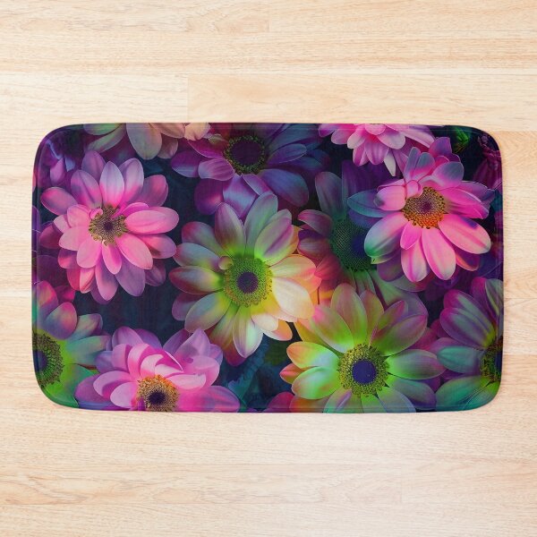 Item preview, Neon floral flowery print designed and sold by dcrc.