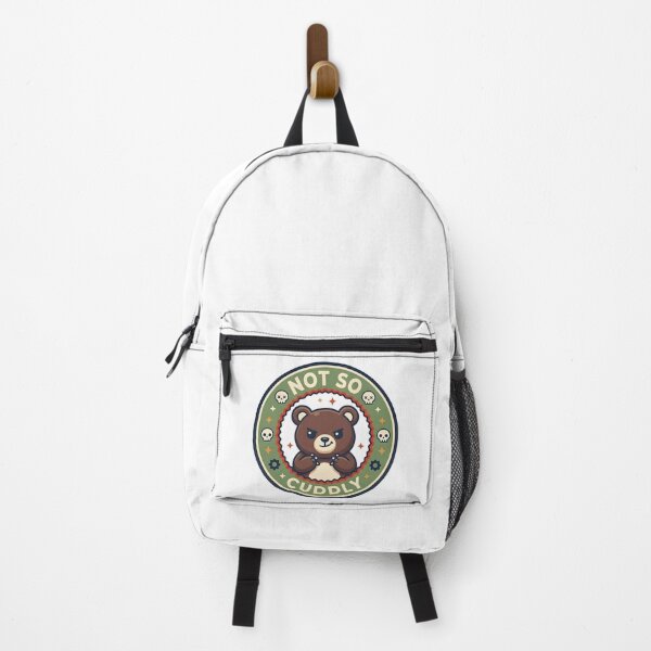 Item preview, Not so Cuddly Bear Sticker – Kawaii Humor Cartoon Badge Design designed and sold by DIRTYSKETCHH.