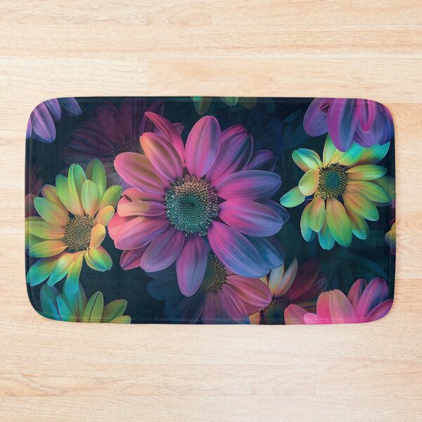 Item preview, Neon floral flowery print designed and sold by dcrc.