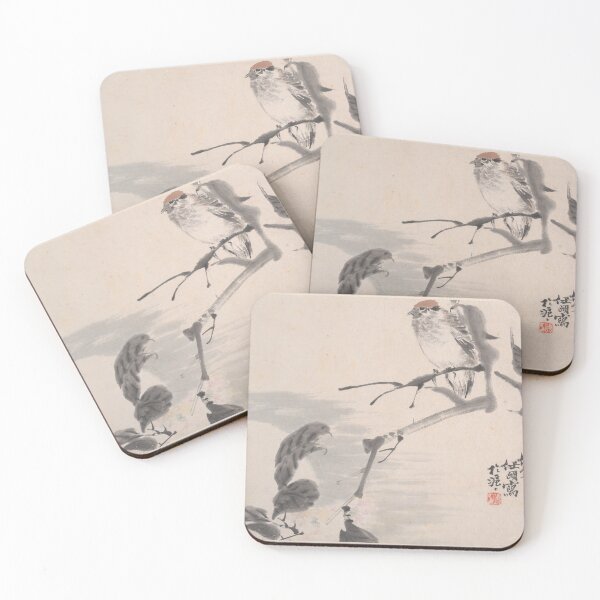 Item preview, Winter Serenity: Red-Capped Bird designed and sold by Paper & Pine .