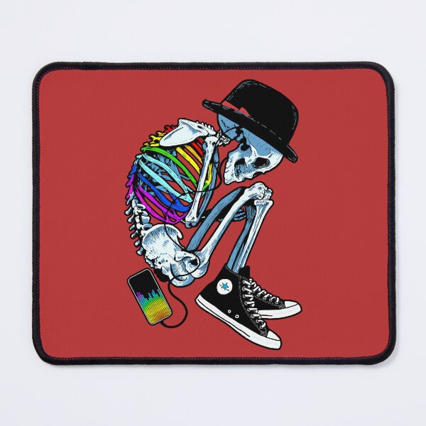 Item preview, Small Stylish Skeleton sporting Chuck Taylors, a trendy Bowler hat, and some awesome music designed and sold by HarleyWarren.