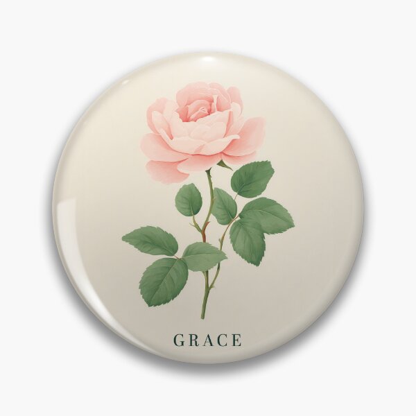 Item preview, GRACE – Single Rose Illustration Minimal Floral Design designed and sold by BobaBunny76.