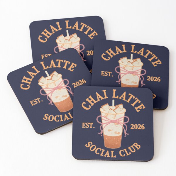 Item preview, Chai Latte Social Club T-Shirt | Aesthetic Coffee Lover Embroidery Design designed and sold by FestivityFinds.
