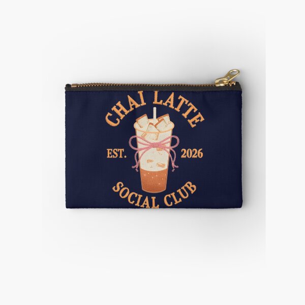 Item preview, Chai Latte Social Club T-Shirt | Aesthetic Coffee Lover Embroidery Design designed and sold by FestivityFinds.