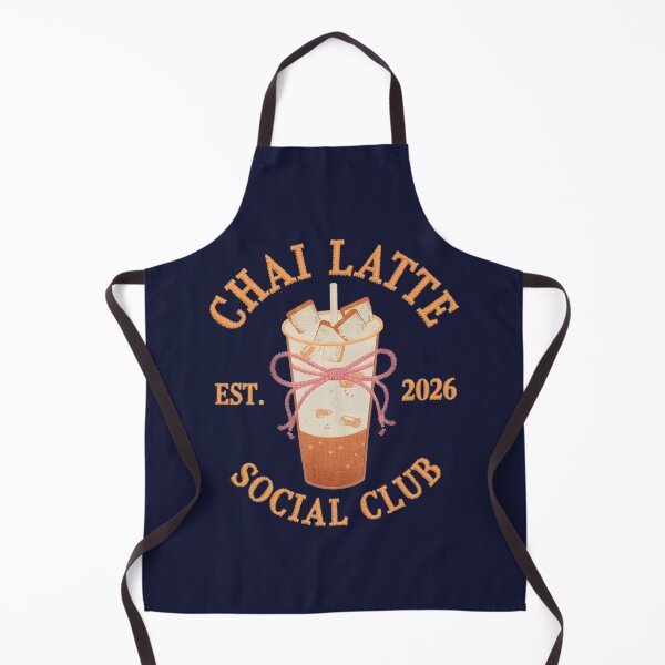 Item preview, Chai Latte Social Club T-Shirt | Aesthetic Coffee Lover Embroidery Design designed and sold by FestivityFinds.