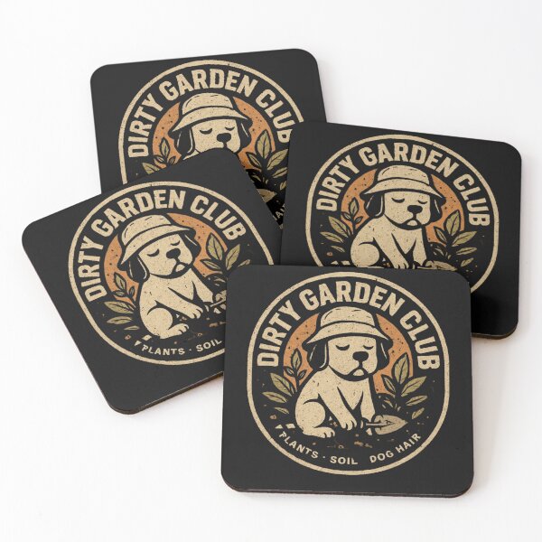 Item preview, Dirty Garden Club Gardening Lover Plants Soil Dog Hair Vintage Retro Graphic designed and sold by JerdbordinShop.