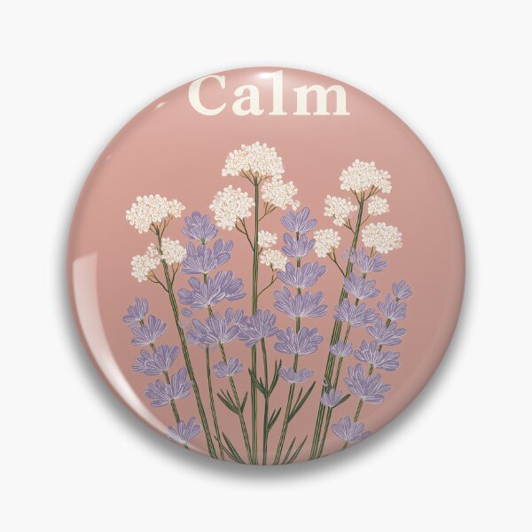 Item preview, CALM – Lavender Illustration Minimal Botanical Design designed and sold by BobaBunny76.