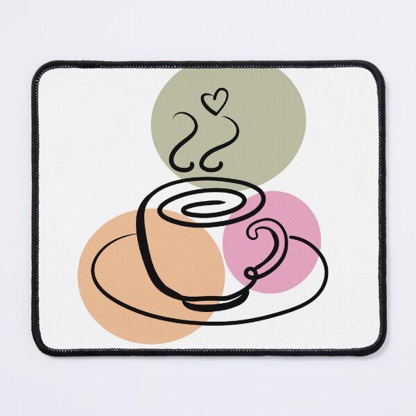 Item preview, Minimalist Continuous Line Art Coffee Cup designed and sold by LauPo.