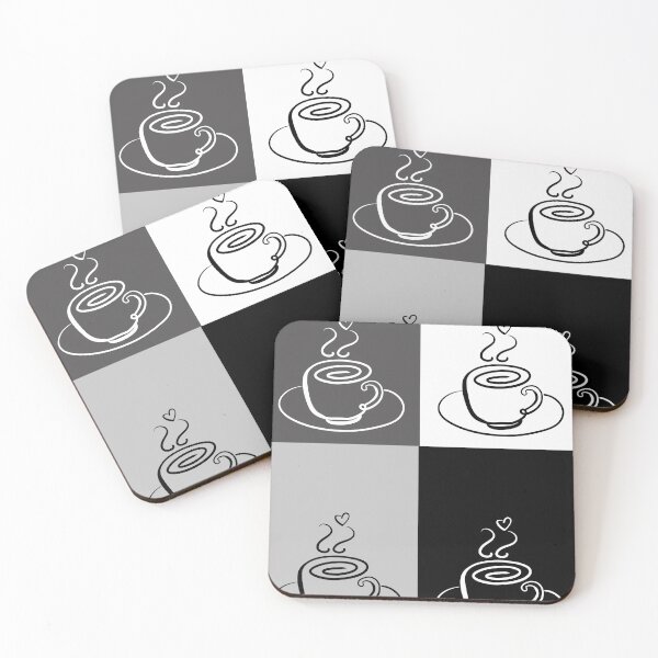 Item preview, Pop Art Coffee Continuous Line Collage designed and sold by LauPo.