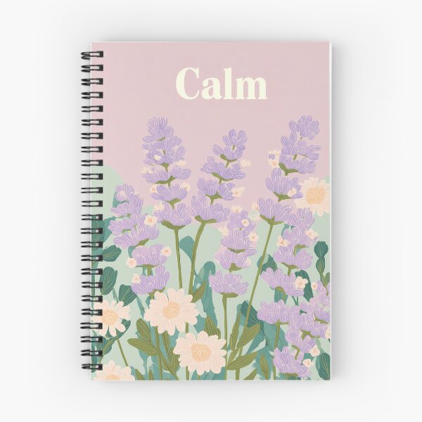 Item preview, CALM – Lavender Illustration Minimal Botanical Design designed and sold by BobaBunny76.
