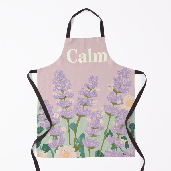 Item preview, CALM – Lavender Illustration Minimal Botanical Design designed and sold by BobaBunny76.