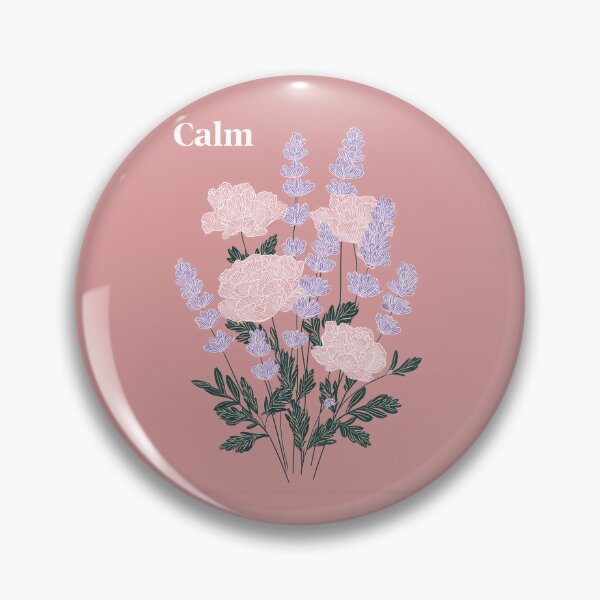 Item preview,  CALM – Lavender Illustration Minimal Botanical Design designed and sold by BobaBunny76.