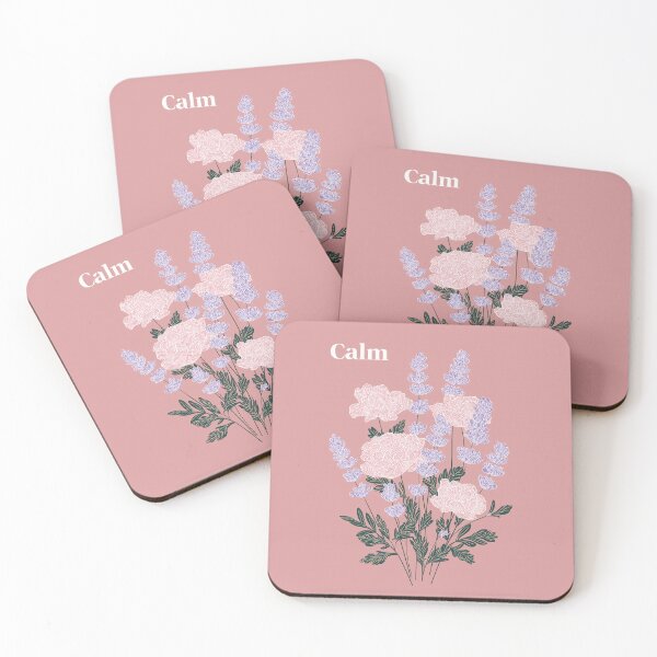 Item preview,  CALM – Lavender Illustration Minimal Botanical Design designed and sold by BobaBunny76.