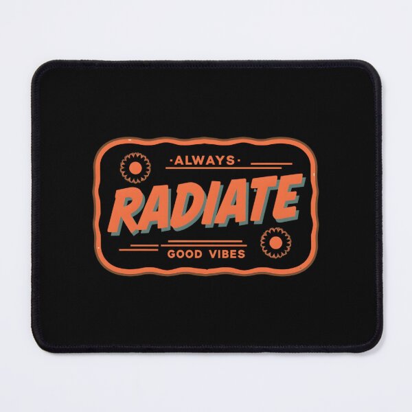 Item preview, Always Radiate Good Vibes Retro Typography T-Shirt | Positive Quote Design designed and sold by FestivityFinds.