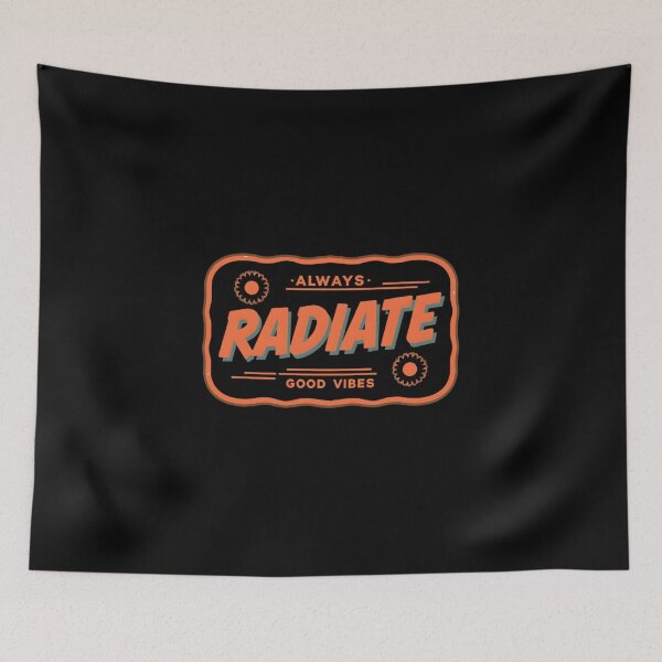 Item preview, Always Radiate Good Vibes Retro Typography T-Shirt | Positive Quote Design designed and sold by FestivityFinds.