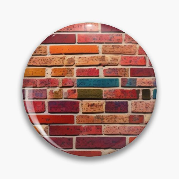 Item preview, Vibrant Multi-Colored Brick Wall: Textured Graffiti-Inspired Pattern designed and sold by GrimNest.