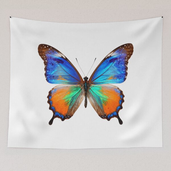 Item preview, Sunset Blue Butterfly Sticker designed and sold by Express210.