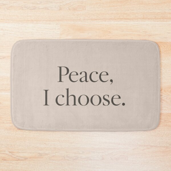 Item preview, Peace, I Choose – Minimal Mindful Strength Quote Design designed and sold by Irene Catchmind.