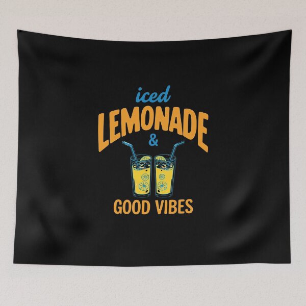 Item preview, Iced Lemonade & Good Vibes Summer Drink Graphic T-Shirt designed and sold by FestivityFinds.