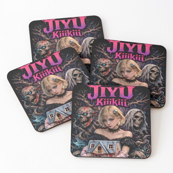 Item preview, Jiyu Kiiikiii Delulu Pack Fanmade Merch - Dark Gothic Collectible Aesthetic designed and sold by Valereekmerch.