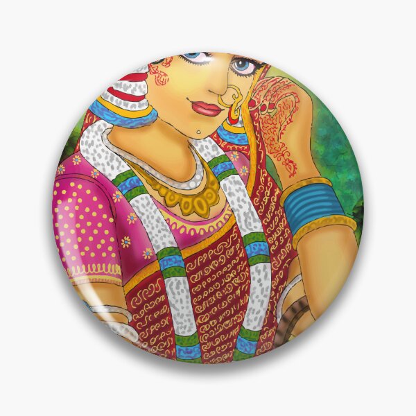 Item preview, Radha Divine Design – Spiritual Hindu Goddess Art Illustration designed and sold by Harshit_Digital_Arts.