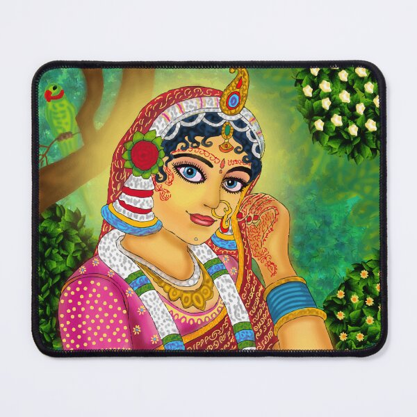 Item preview, Radha Divine Design – Spiritual Hindu Goddess Art Illustration designed and sold by Harshit_Digital_Arts.