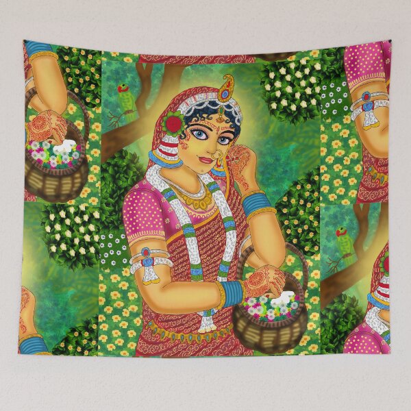 Item preview, Radha Divine Design – Spiritual Hindu Goddess Art Illustration designed and sold by Harshit_Digital_Arts.