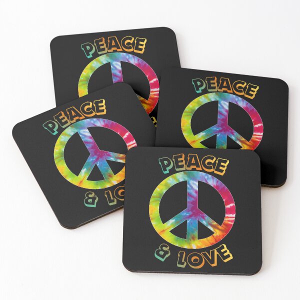 Artikelvorschau, Peace-and-Love-Tie-Dye-T-Shirt | Retro-Hippie-Friedenssymbol-Design entworfen und verkauft von FestivityFinds.