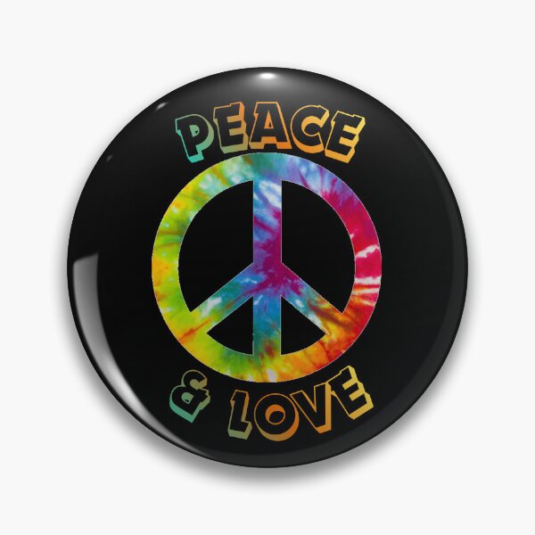 Artikelvorschau, Peace-and-Love-Tie-Dye-T-Shirt | Retro-Hippie-Friedenssymbol-Design entworfen und verkauft von FestivityFinds.