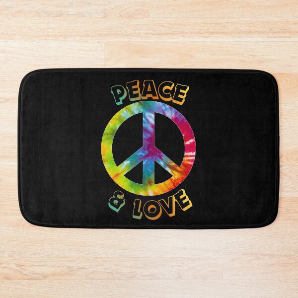 Artikelvorschau, Peace-and-Love-Tie-Dye-T-Shirt | Retro-Hippie-Friedenssymbol-Design entworfen und verkauft von FestivityFinds.