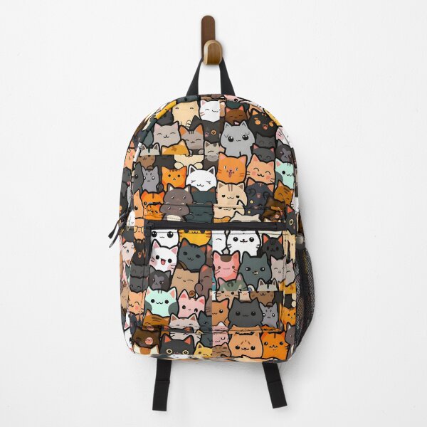 Item preview, Cute Kawaii Cats Pattern – Adorable Cartoon Cat Aesthetic Wallpaper Design designed and sold by Dyan4.