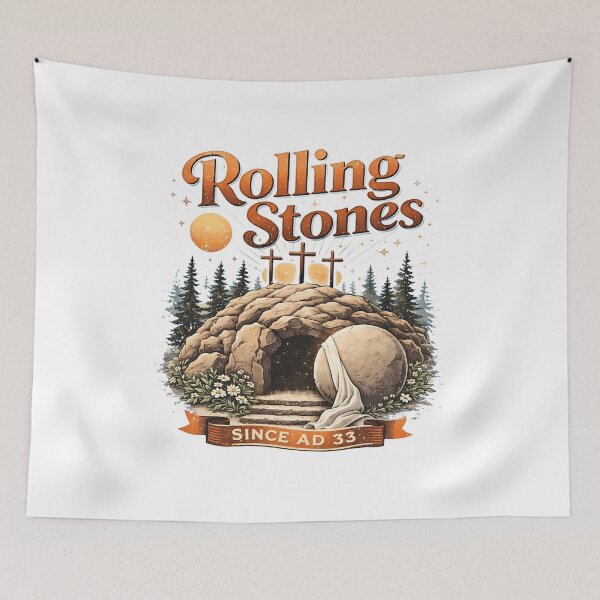 Item preview, Rolling Stones Since AD 33 Empty Tomb Tee designed and sold by OlyvieArt.