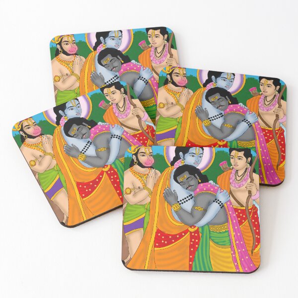 Item preview, Lord Rama and Vibhishan Artwork – Ramayana Devotional Illustration designed and sold by Harshit_Digital_Arts.
