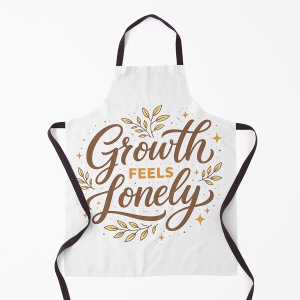 Item preview, Growth Feels Lonely – Motivational Aesthetic Typography Quote Design designed and sold by Sanika arts .