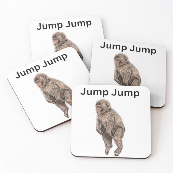 Item preview, Punch Kun the Baby Monkey - "Jump Jump" Animal Art designed and sold by aycemandesigns.