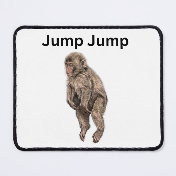Item preview, Punch Kun the Baby Monkey - "Jump Jump" Animal Art designed and sold by aycemandesigns.