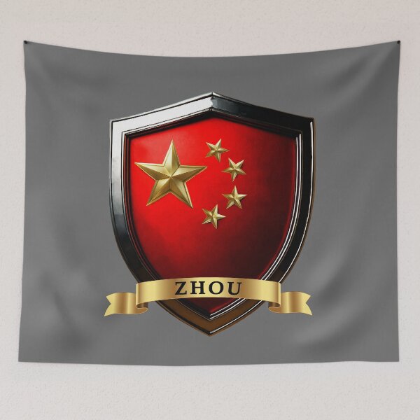 Item preview, Zhou China Surname Shield designed and sold by Highlandkings.