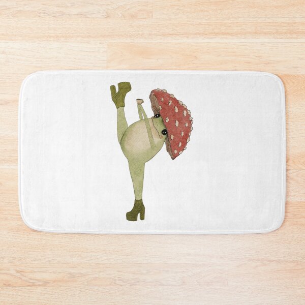 Item preview, Fabulous Frog In Boots Mushroom Hat Coffee Design designed and sold by RibbitRender.