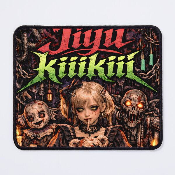 Item preview, Jiyu Kiiikiii Delulu Pack Fanmade Merch - Dark Creepy Doll Aesthetic designed and sold by Valereekmerch.