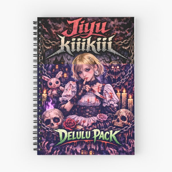 Item preview, Jiyu Kiiikiii Delulu Pack Fanmade Merch - Dark Gothic Horror Aesthetic designed and sold by Valereekmerch.