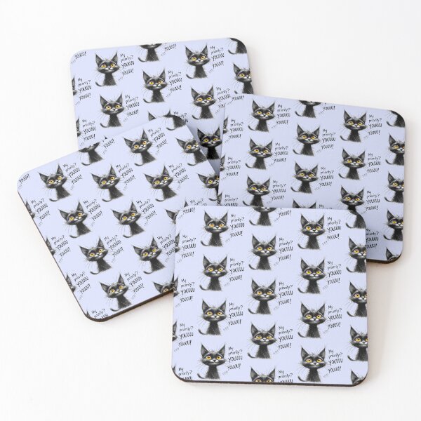 Item preview, Bubble the Black Cat Kitten U R MY PRIORITY designed and sold by Poppflix-TM.